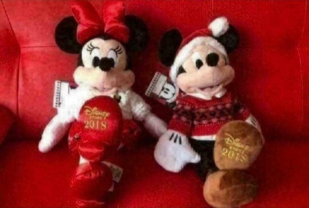 mickey mouse christmas plush 2018
